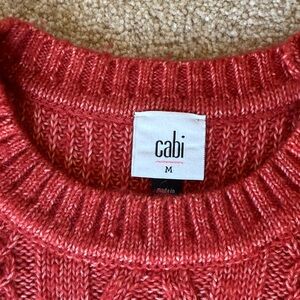 Cabi tunic sweater cable knit Medium